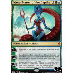Magic löskort: Battle for Zendikar: Kiora, Master of the Depths