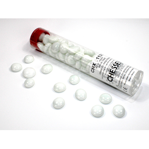 Chessex Glass Stones: White
