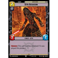 Star Wars: Unlimited Löskort: Secrets of Power: Sith Assassin