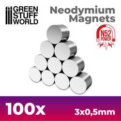 Neodymium Magnets 3x0'5mm (100) (N52)