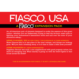 Fiasco RPG: USA Expansion Pack