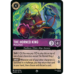 Lorcana Löskort: Whispers in the Well: The Horned King - Wicked Ruler