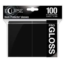 Card Sleeves Standard Gloss Eclipse Jet Black 66x91mm (100) (Ultra Pro)