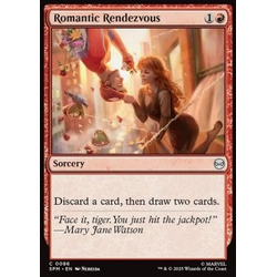 Magic löskort: Magic: the Gathering: Marvel's Spider-Man: Romantic Rendezvous (Foil)