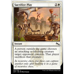 Magic löskort: Unstable: Sacrifice Play (Foil)