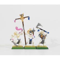 Beastmen: Gor/Bestigor Command Group (Metall)