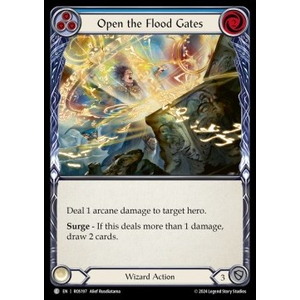 FaB Löskort: Rosetta: Open the Flood Gates (Blue) (Rainbow Foil)