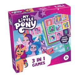 My Little Pony 3 in 1 Lotto, Domino, Memo