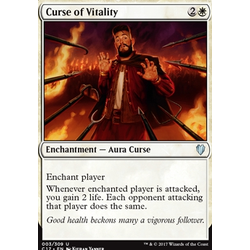 Magic löskort: Commander 2017: Curse of Vitality