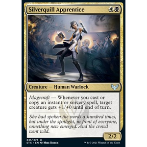 Magic Löskort: Strixhaven: School of Mages: Silverquill Apprentice