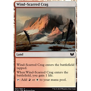 Magic löskort: Commander 2015: Wind-Scarred Crag