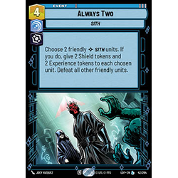 Star Wars: Unlimited Löskort: Legends of the Force: Always Two