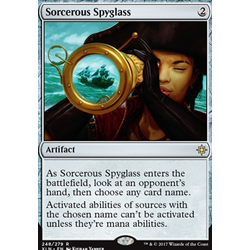 Magic löskort: Ixalan: Sorcerous Spyglass (Foil)