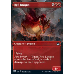 Magic löskort: Adventures in the Forgotten Realms: Red Dragon (alternative art)
