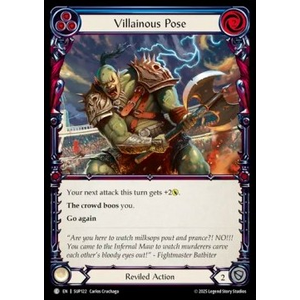 FaB Löskort: Super Slam: Villainous Pose (Blue) (Rainbow Foil)