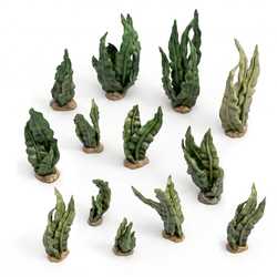 3D printed set - Curly Sea Weeds (1:48-1:35) (40)