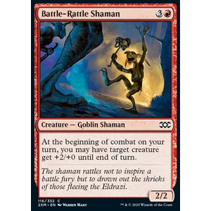 Magic löskort: Double Masters: Battle-Rattle Shaman