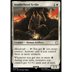 Magic löskort: Universes Beyond: Fallout: Brotherhood Scribe