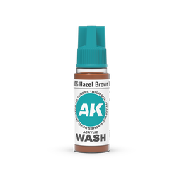 AK Acrylic Wash: Hazel Brown Wash (18ml)