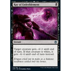 Magic löskort: Adventures in the Forgotten Realms: Ray of Enfeeblement