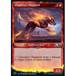 Magic löskort: Core Set 2021: Chandra's Magmutt (alternative art)