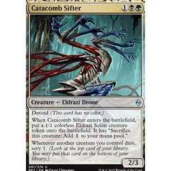 Magic löskort: Battle for Zendikar: Catacomb Sifter