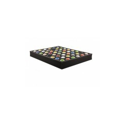 Feldherr Full-size 50mm Cut-Outs - 48 Quadratic slot foam tray with base