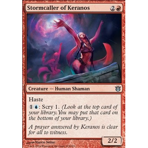 Magic löskort: Born of the Gods: Stormcaller of Keranos (Foil)
