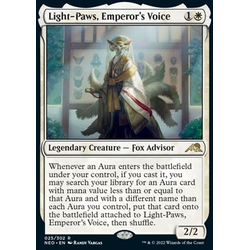 Magic löskort: Kamigawa: Neon Dynasty: Light-Paws, Emperor's Voice