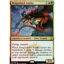 Magic löskort: Dragons of Tarkir: Dragonlord Atarka (signerad)