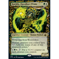 Magic löskort: Innistrad: Midnight Hunt: Katilda, Dawnhart Prime (alternative art)