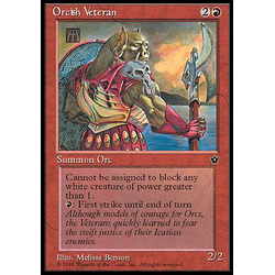 Magic löskort: Fallen Empires: Orcish Veteran v.4
