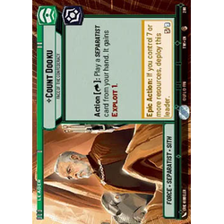 Star Wars: Unlimited Löskort: Twilight of the Republic: Count Dooku, Face of the Confederacy (Hyperspace)