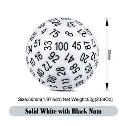 D100 Dice White