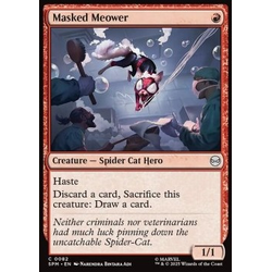 Magic löskort: Magic: the Gathering: Marvel's Spider-Man: Masked Meower (Foil)