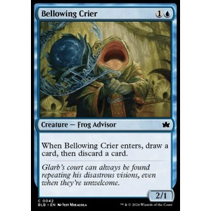 Magic löskort: Bloomburrow: Bellowing Crier