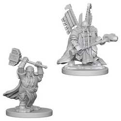 Nolzur's Marvelous Miniatures (unpainted): Dwarf Male Paladin
