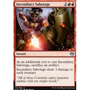 Magic löskort: Kaladesh: Incendiary Sabotage