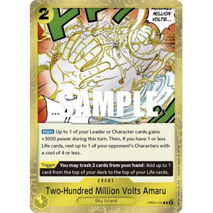One Piece Löskort: Awakening of the New Era: Two-Hundred Million Volts Amaru