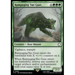 Magic löskort: Universes Beyond: Fallout: Rampaging Yao Guai (Foil)