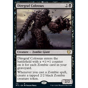 Magic löskort: Commander: Innistrad: Midnight Hunt: Diregraf Colossus