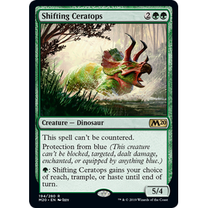 Magic löskort: Core Set 2020: Shifting Ceratops