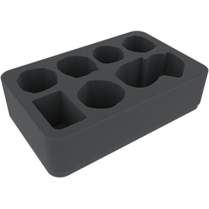 Feldherr Warhammer Underworlds: Half-Size Foam 70mm for Beastgrave Primal Lair  - 7 Slots