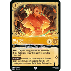 Lorcana Löskort: Whispers in the Well: Gaston - Frightful Bully