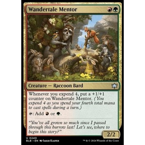 Magic löskort: Bloomburrow: Wandertale Mentor (Foil)