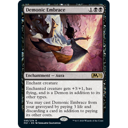 Magic löskort: Core Set 2021: Demonic Embrace (Foil)
