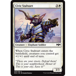 Magic löskort: Ravnica Allegiance: Civic Stalwart