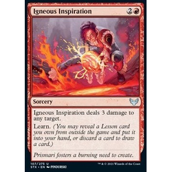 Magic Löskort: Strixhaven: School of Mages: Igneous Inspiration (Foil)