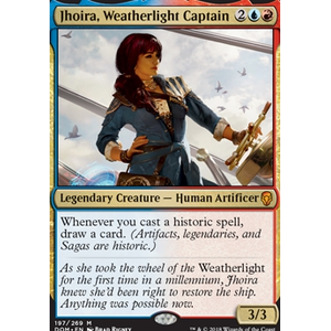 Magic löskort: Dominaria: Jhoira, Weatherlight Captain (Foil)