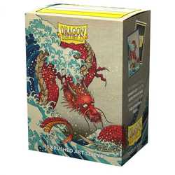 Card Sleeves Standard Art " The Great Wave" 63x88mm (100 in box) (Dragon Shield)